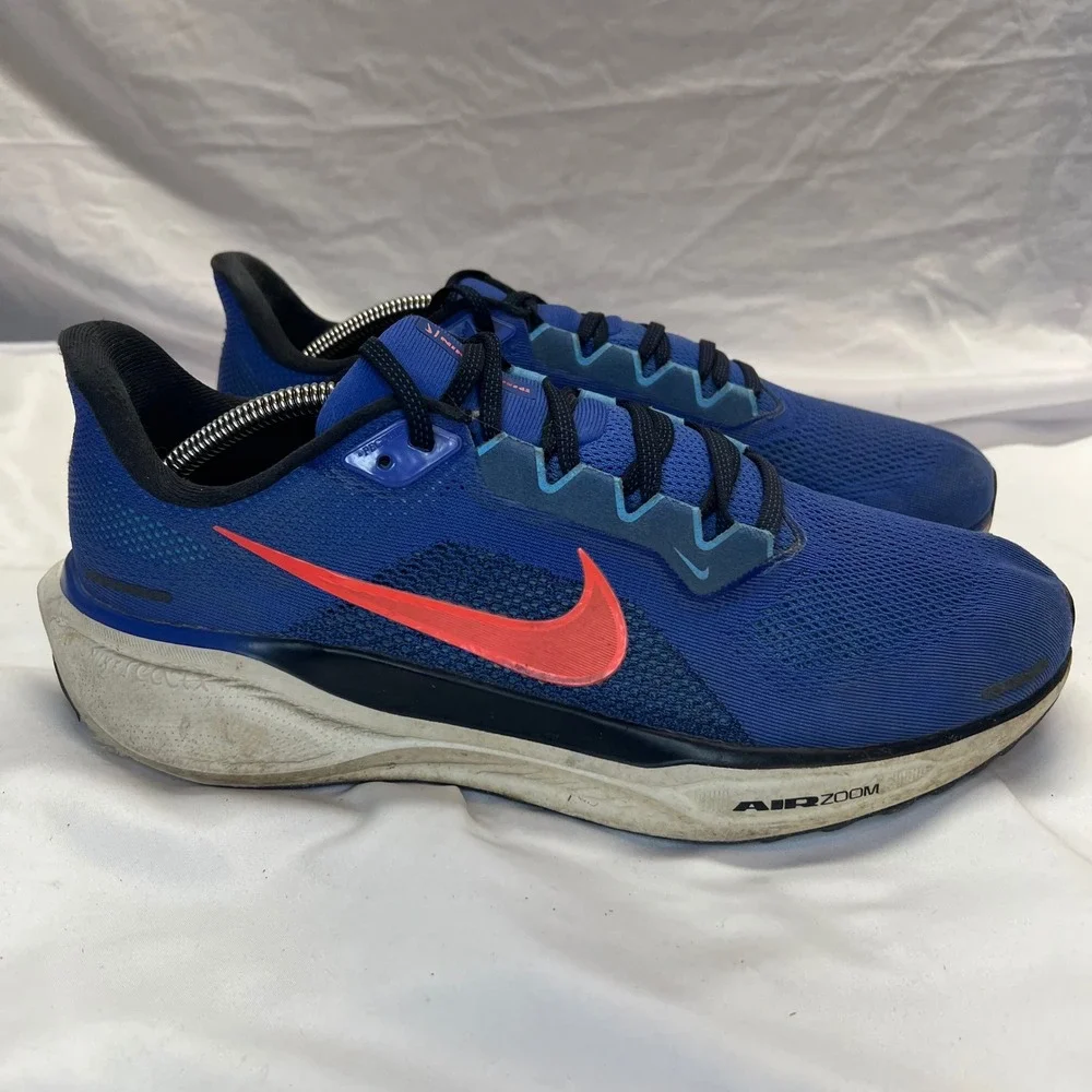 Nike Air Zoom Pegasus 41 Mens Running Shoes Blue‎ Crimson FN4932-401 Size 11.5